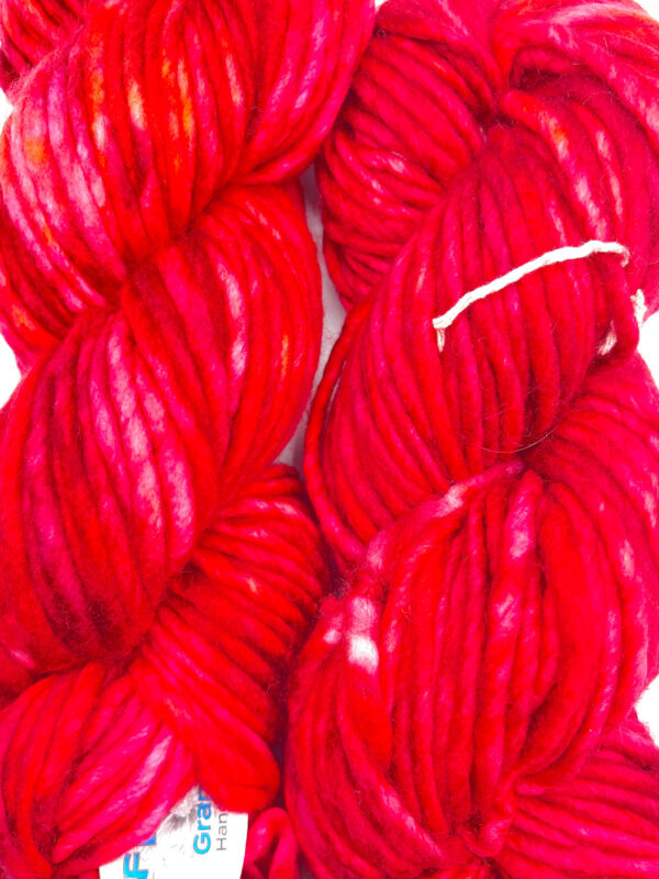 hand dyed 14 ply red